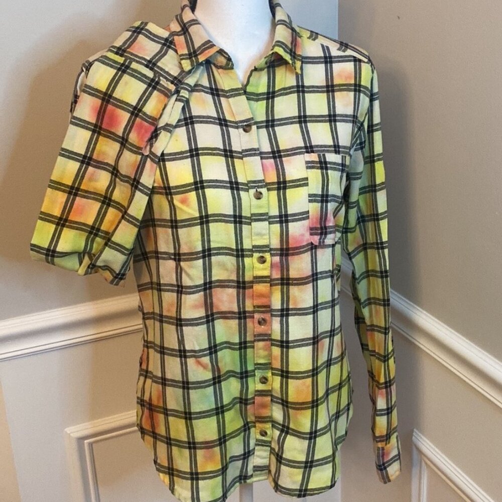 Hollister Multi Colored Flannel size Medium